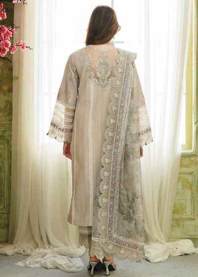 Tresor by Zarqash Unstitched Luxury Lawn Collection 2024 ZQT-002 Rosemary