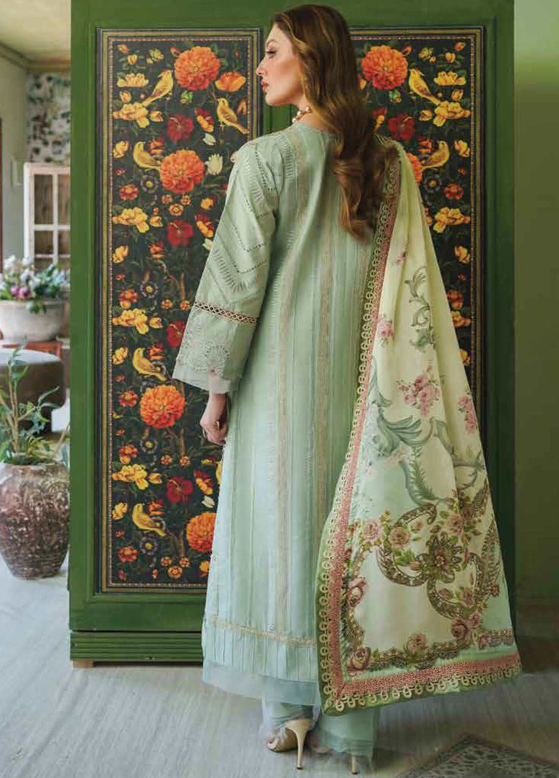 Tresor by Zarqash Unstitched Luxury Lawn Collection 2024 ZQT-009 Giselle