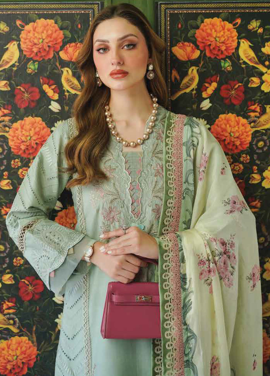 Tresor by Zarqash Unstitched Luxury Lawn Collection 2024 ZQT-009 Giselle