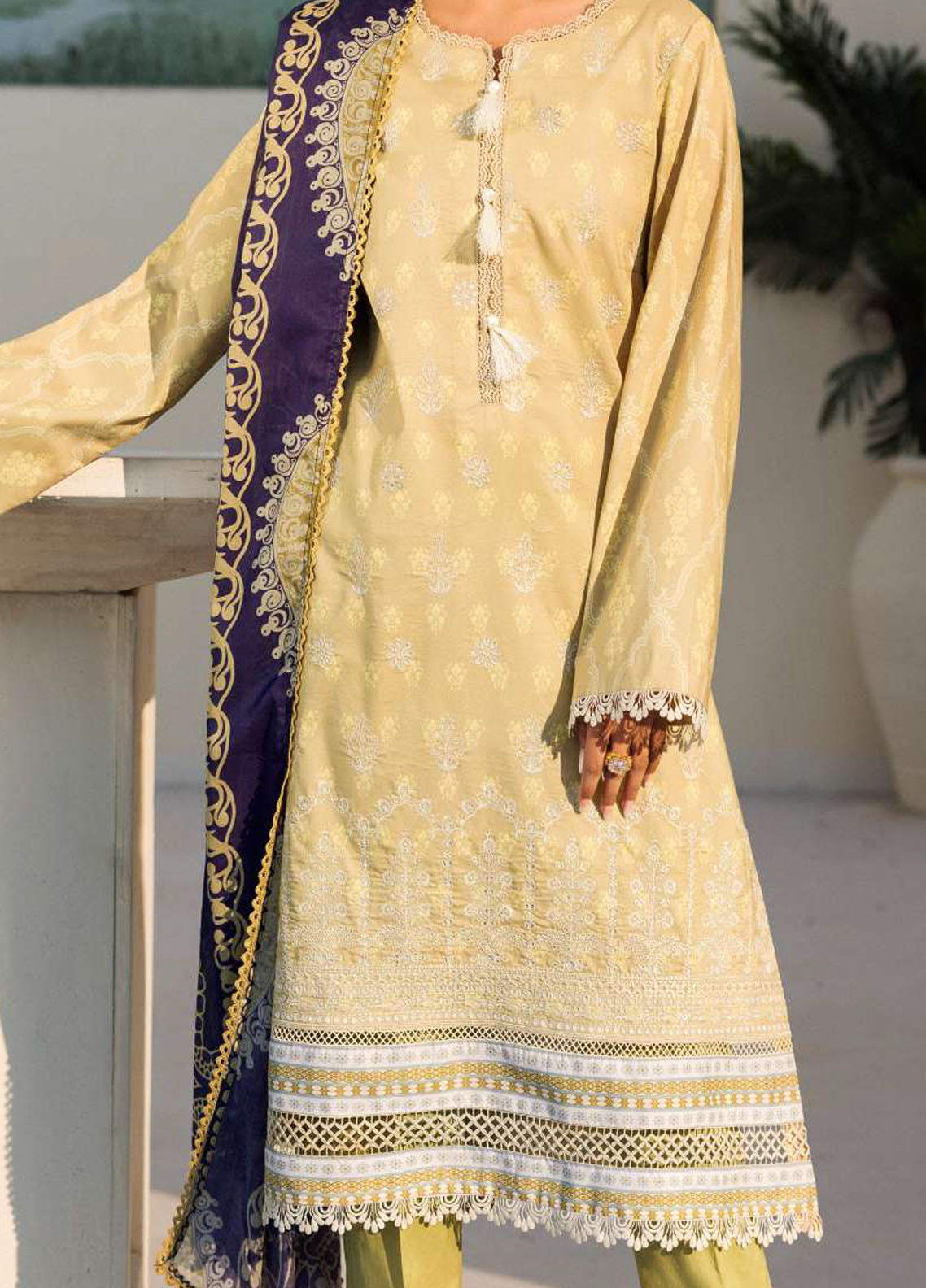 Umang By Motifz Digital Embroidered Collection 2024 4635 Pasbaan