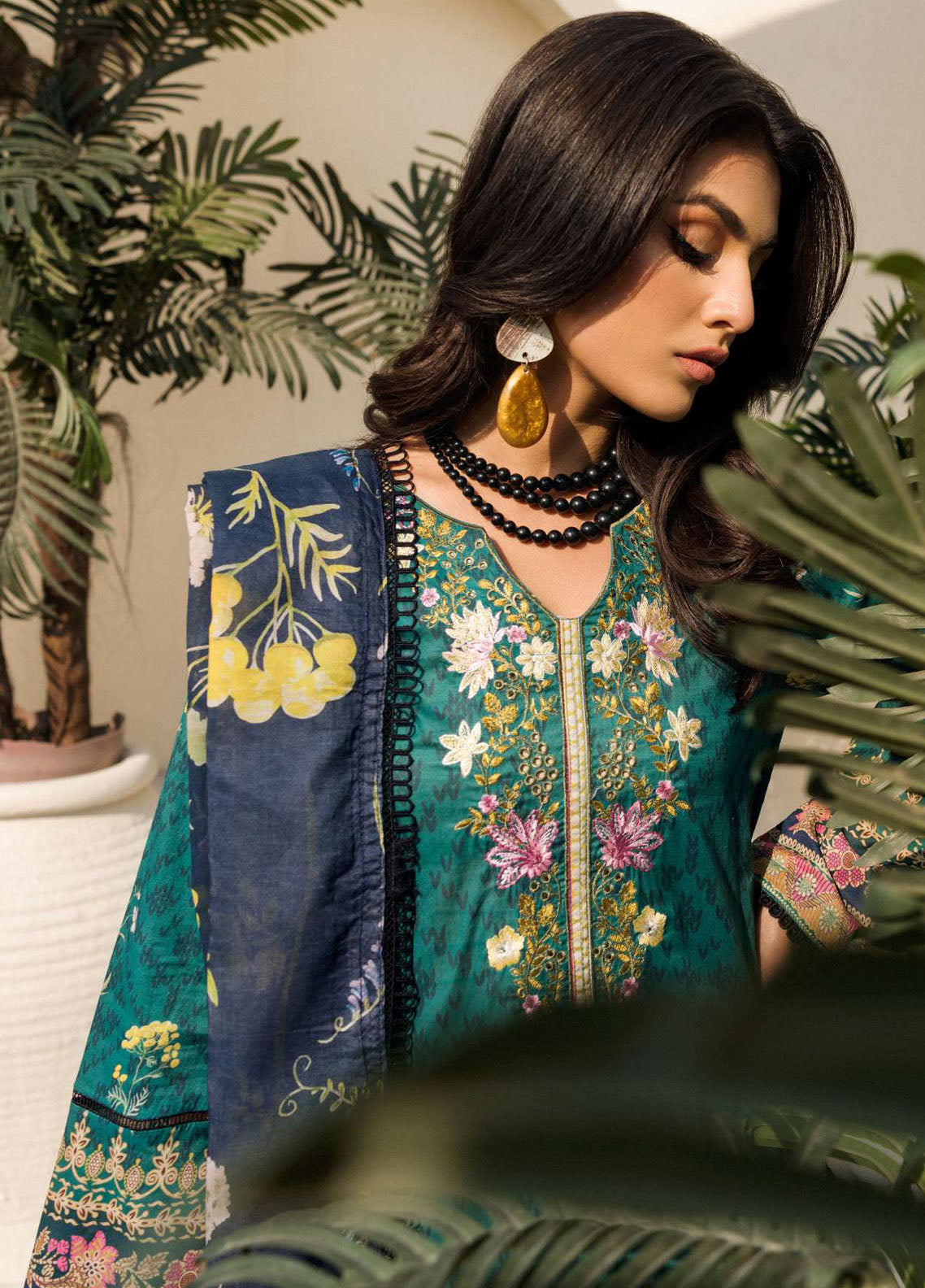 Umang By Motifz Digital Embroidered Collection 2024 4636 Everglade