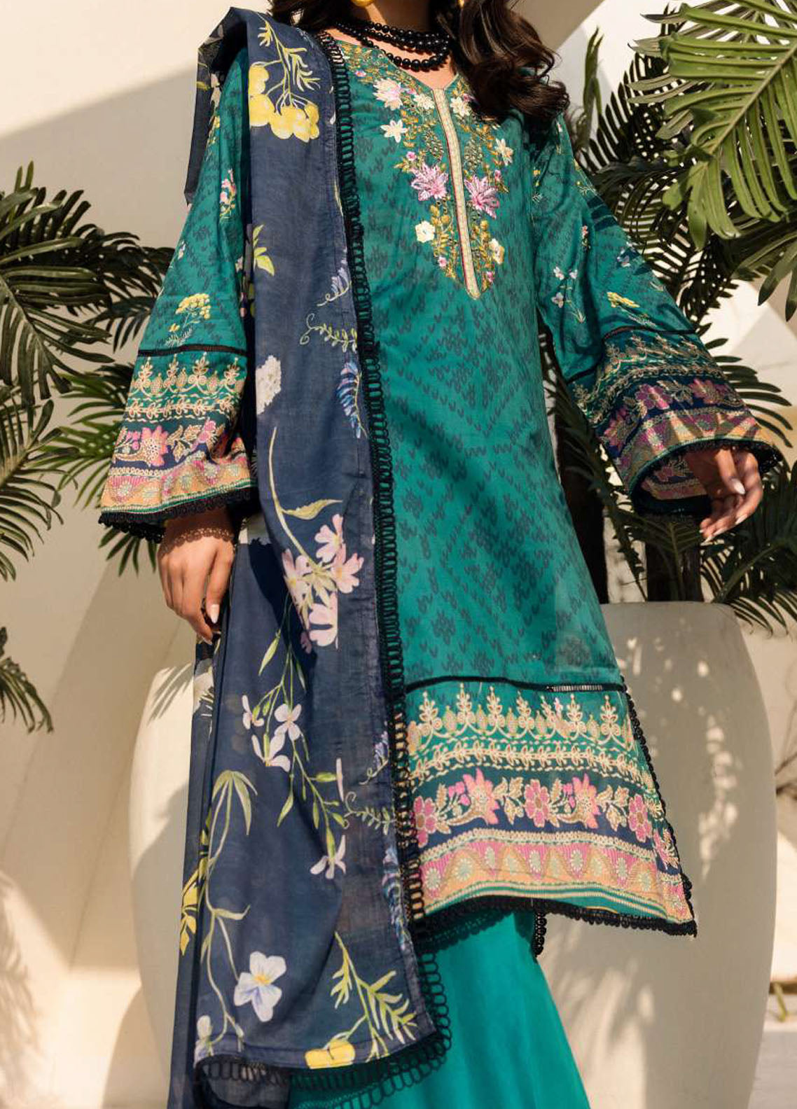 Umang By Motifz Digital Embroidered Collection 2024 4636 Everglade