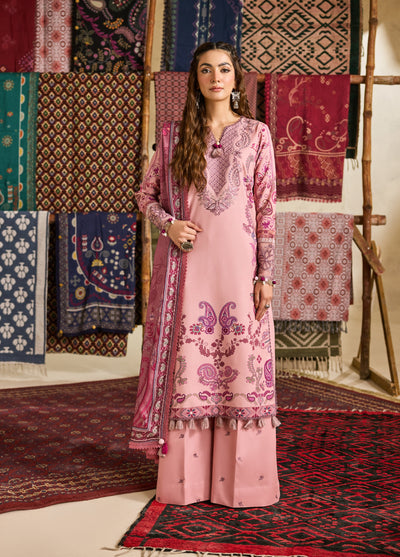 Zync by Florent One Nation Unstitched Khaddar Embroidered Suits 3 Piece FL25ON FL-9A - Casual Collection