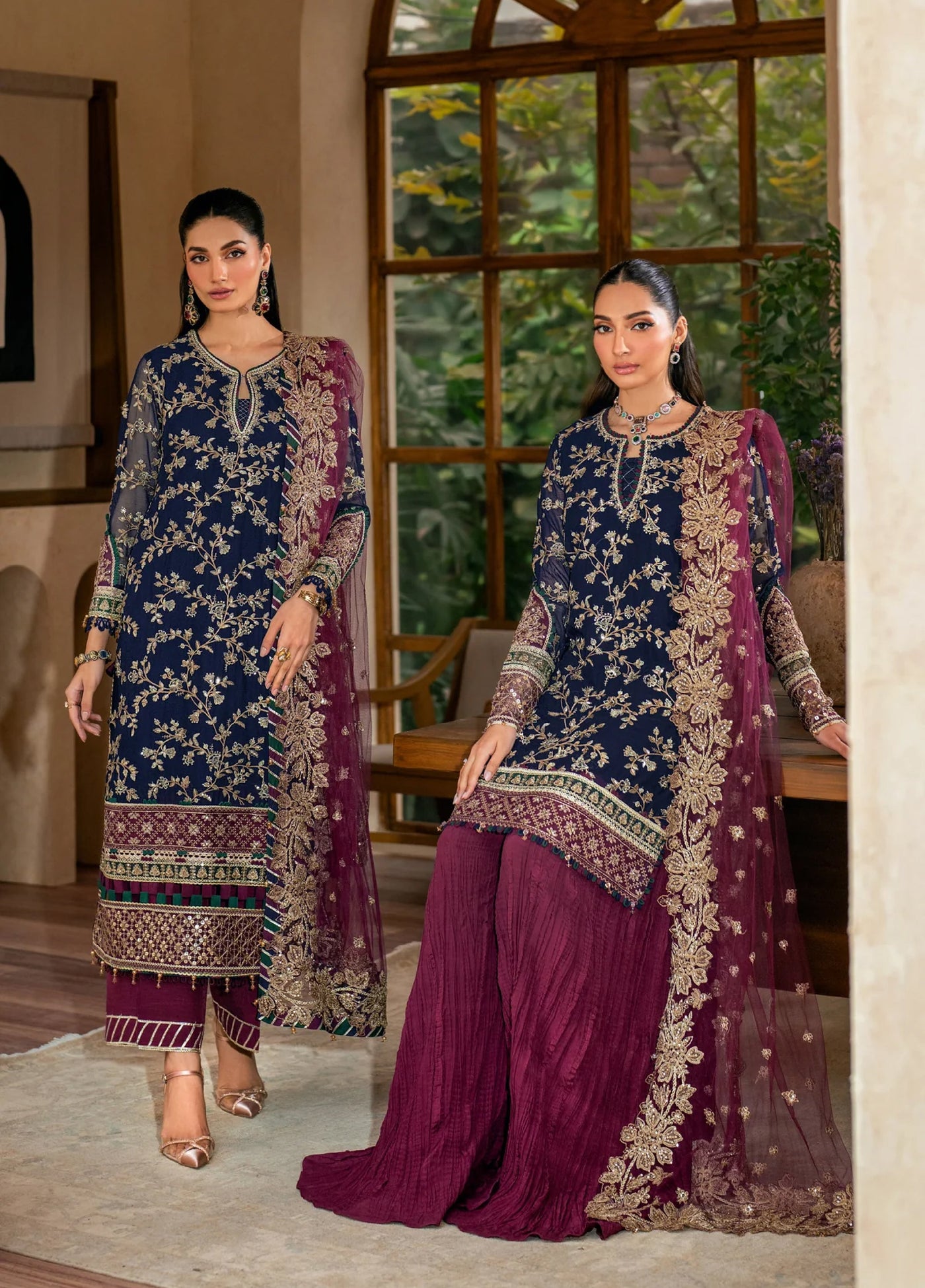 Xenia Formal Unstitched Luxury Chiffon Suits 3 Piece XE25FL Seraphina - Formals Collection