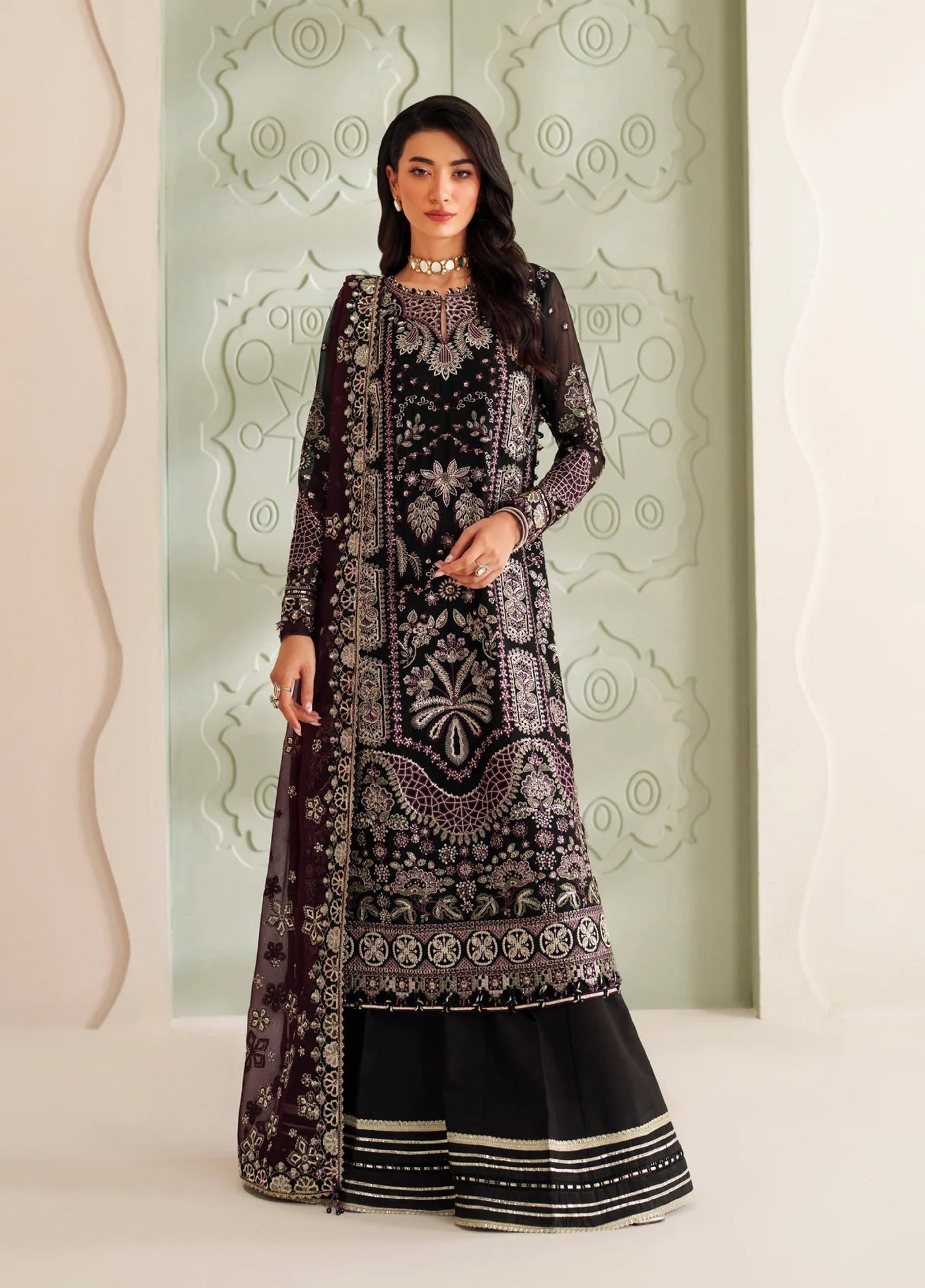 Xenia Formal Unstitched Luxury Chiffon Suits 3 Piece XE25FL Ayat - Formals Collection