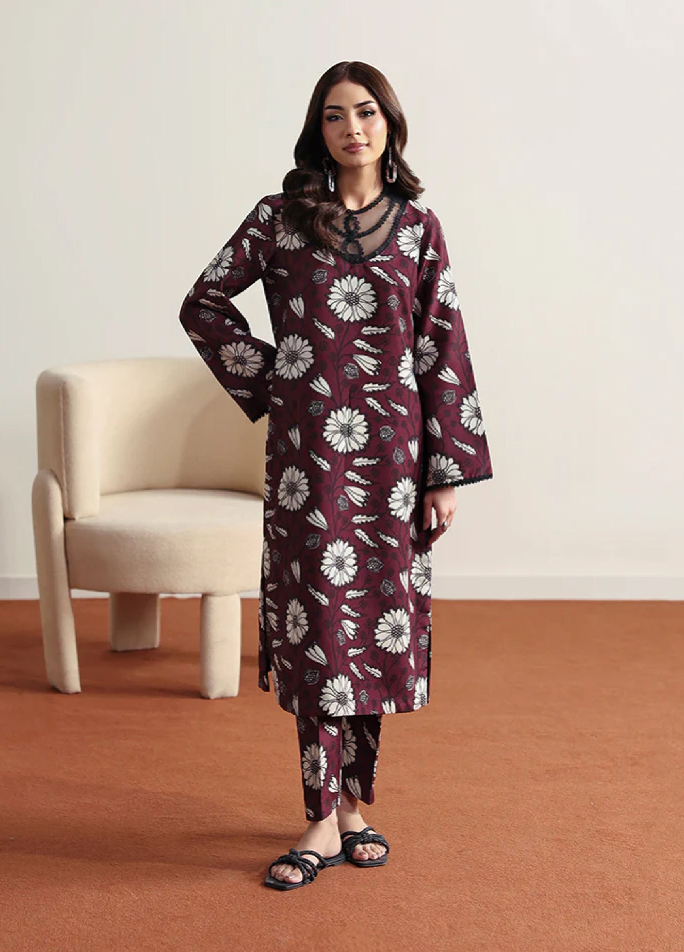 Basics by Gulaal Pret Embroidered Poly Lawn 2 Piece PL-13 Evra - Summer Collection