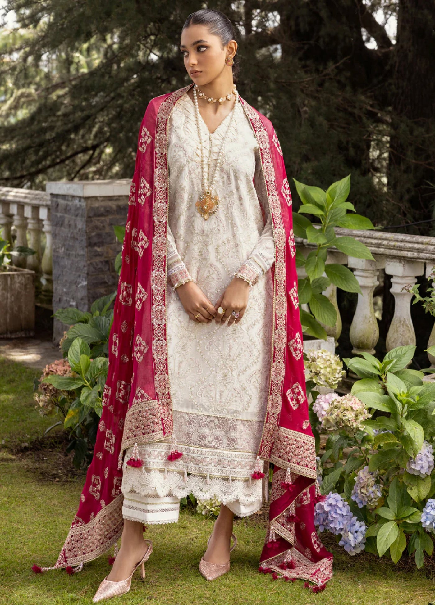 Xenia Formal Unstitched Luxury Chiffon Suits 3 Piece XE25FL Shaqraa - Formals Collection