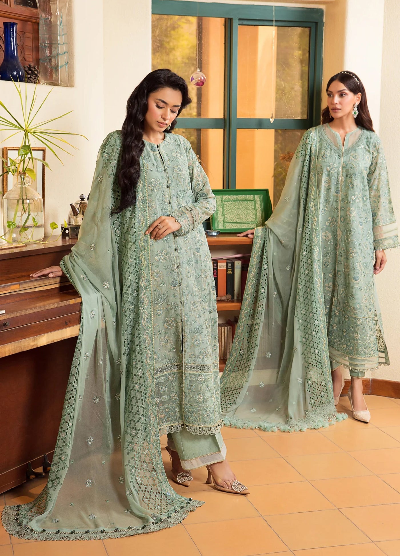 Xenia Formal Unstitched Luxury Chiffon Suits 3 Piece XE25FL Olga - Formals Collection