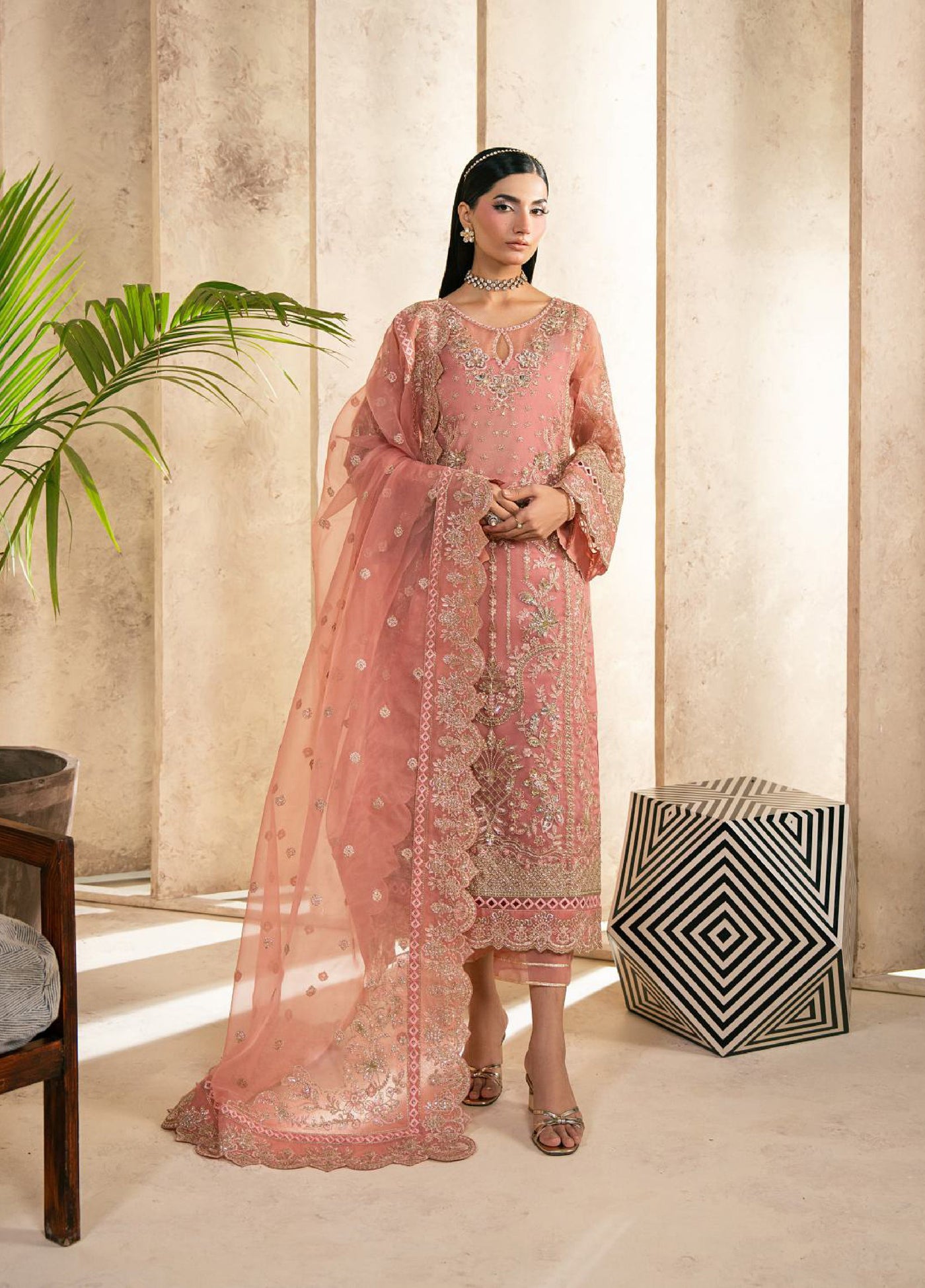 Azira by Gulaal Unstitched Luxury Embroidered Organza 3 piece GL25AF LFU-03 Zafeera - Formals Collection