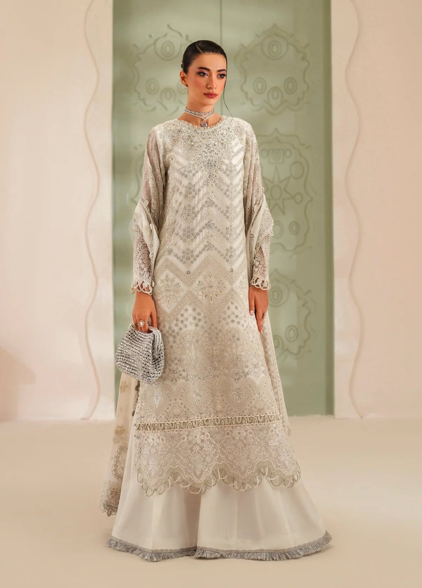 Xenia Formal Unstitched Luxury Chiffon Suits 3 Piece XE25FL Vareha - Formals Collection