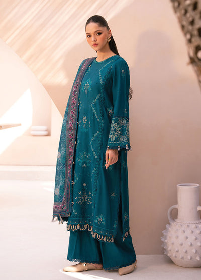 Rang e Khizaan by Xenia Unstitched Khaddar Embroidered Suits 3 Piece XE25SW D-11 ALIFA - Winter Collection