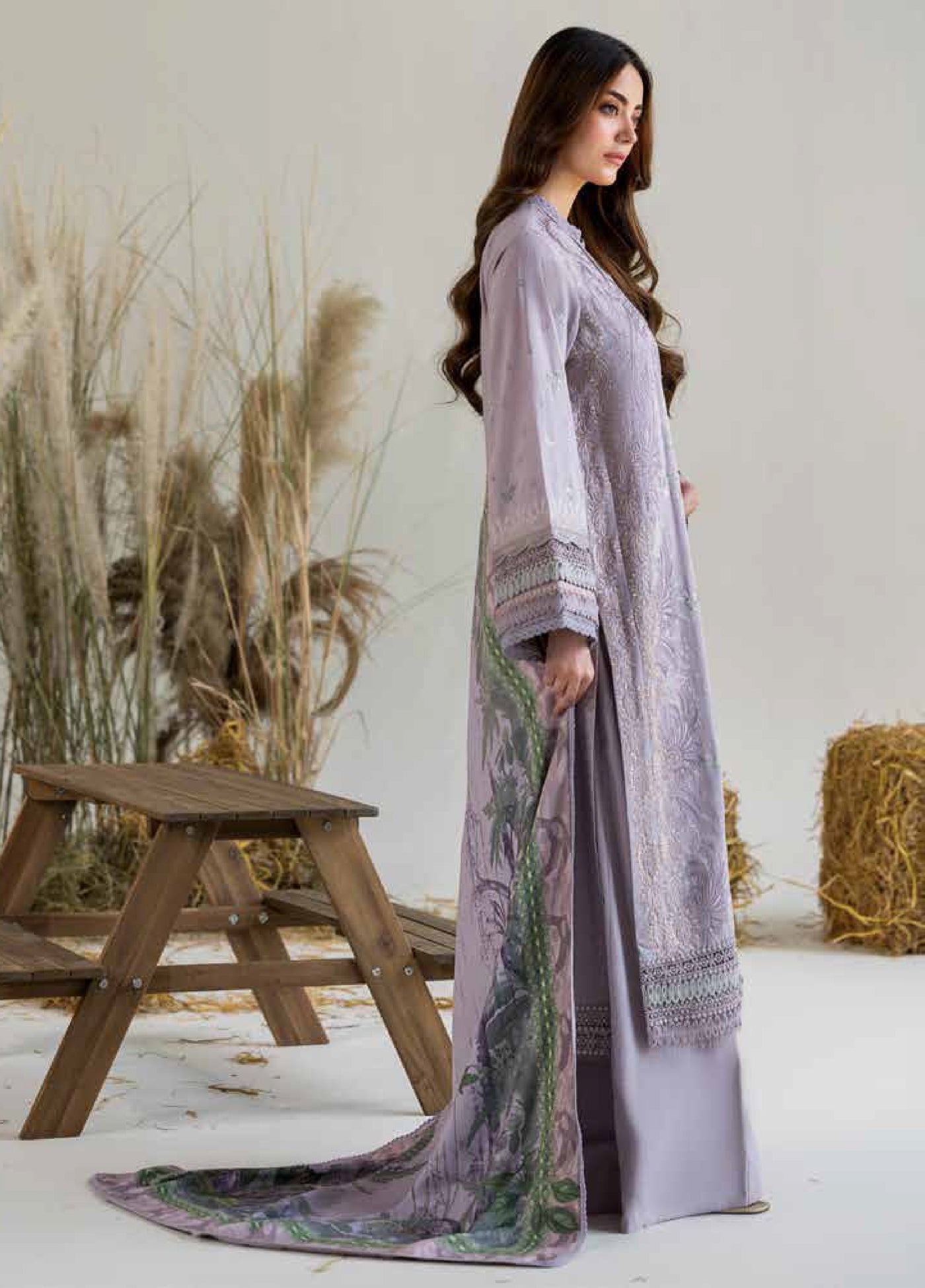 Sobia Nazir Winter Embroidered Khaddar Suits 3 Piece SN25WU D-07 B - Winter Collection