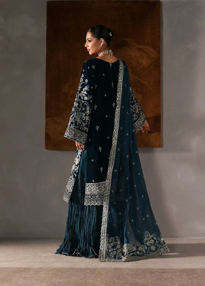 Marais by Gulaal Unstitched Velvet Embroidered 3 Piece Suits GL25VF GL-25-V11 Morena - Festive Collection