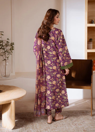 Basics by Gulaal Pret Embroidered Poly Lawn 3 Piece PL-26-S Amethyst Bloom - Summer Collection