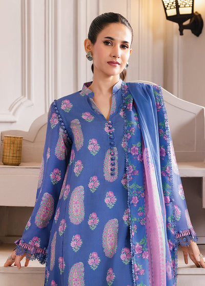 M Basics By Maria B Unstitched Digital Printed Linen 3 Piece MB25UW 1110-B - Winter Collection