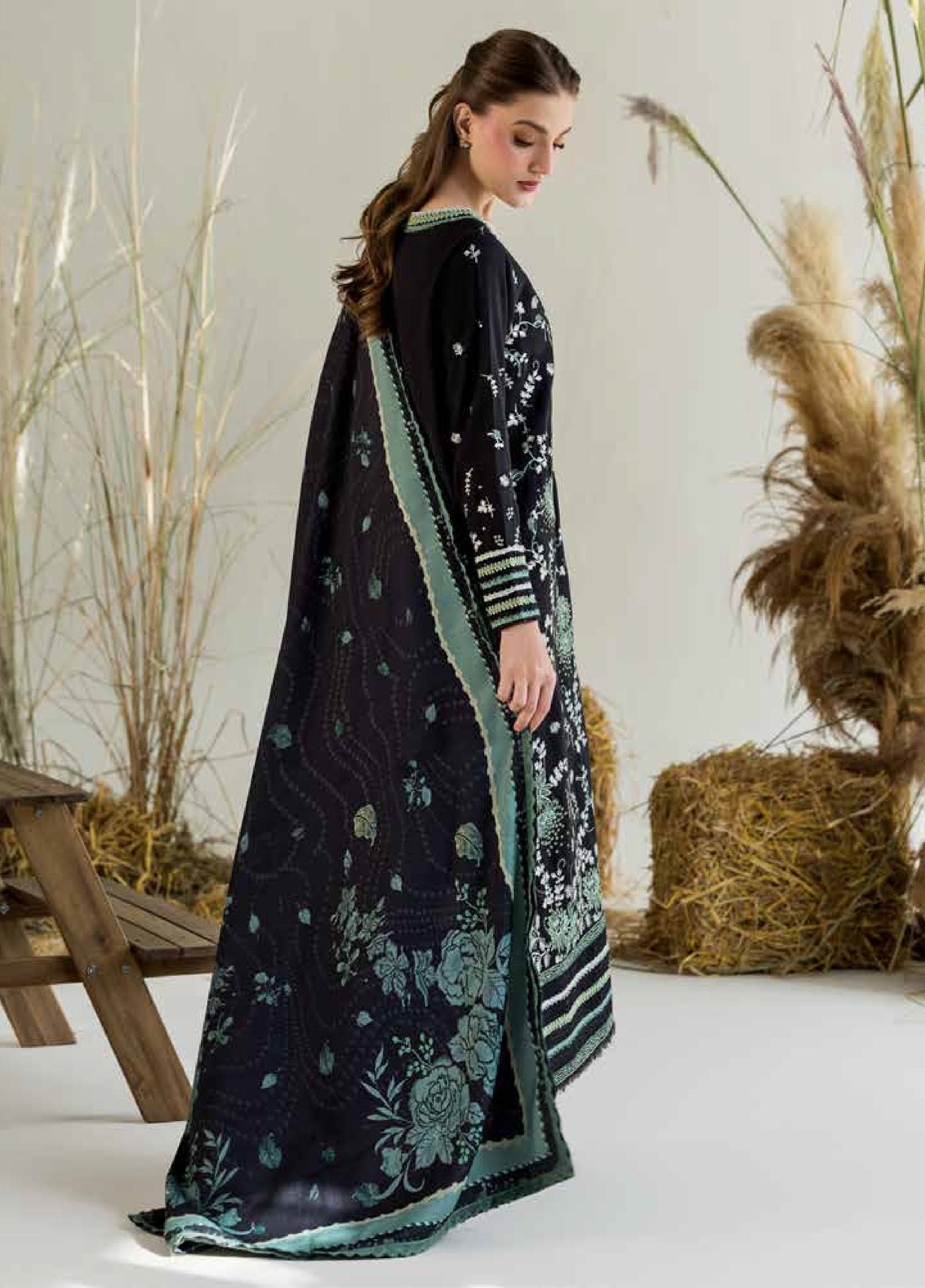 Sobia Nazir Winter Embroidered Karandi Suits 3 Piece SN25WU D-02 A - Winter Collection