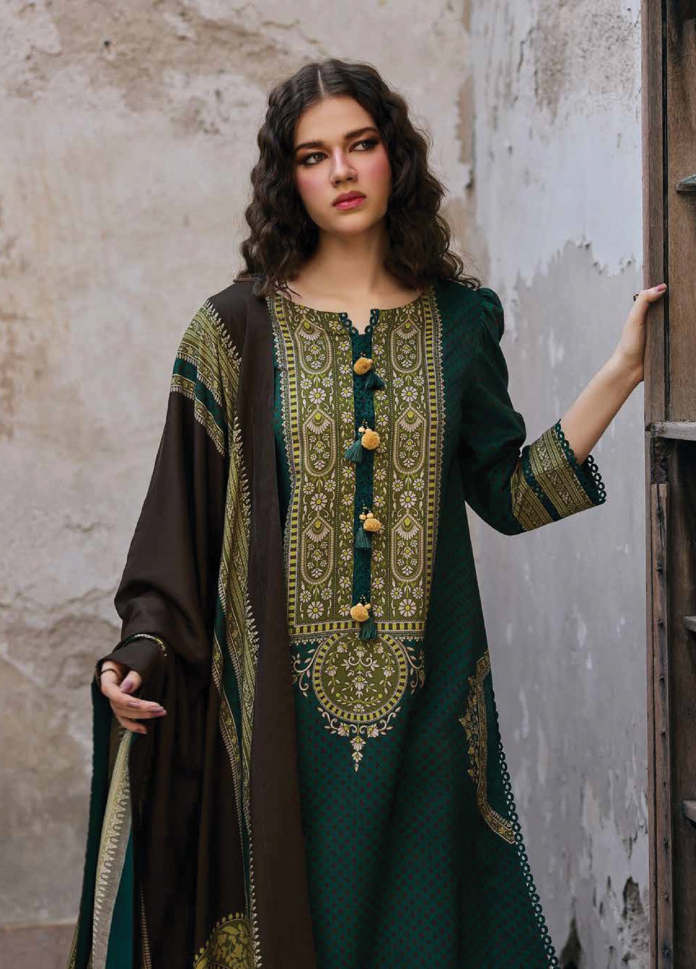 C Prints by Charizma Unstitched Linen Printed Suits 3 Piece CRZ25PL CPW5-24 - Winter Collection