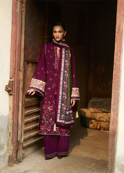 Jugnu by Hussain Rehar Unstitched Karandi Embroidered Suits 3 Piece HR25JW Tiran - Winter Collection