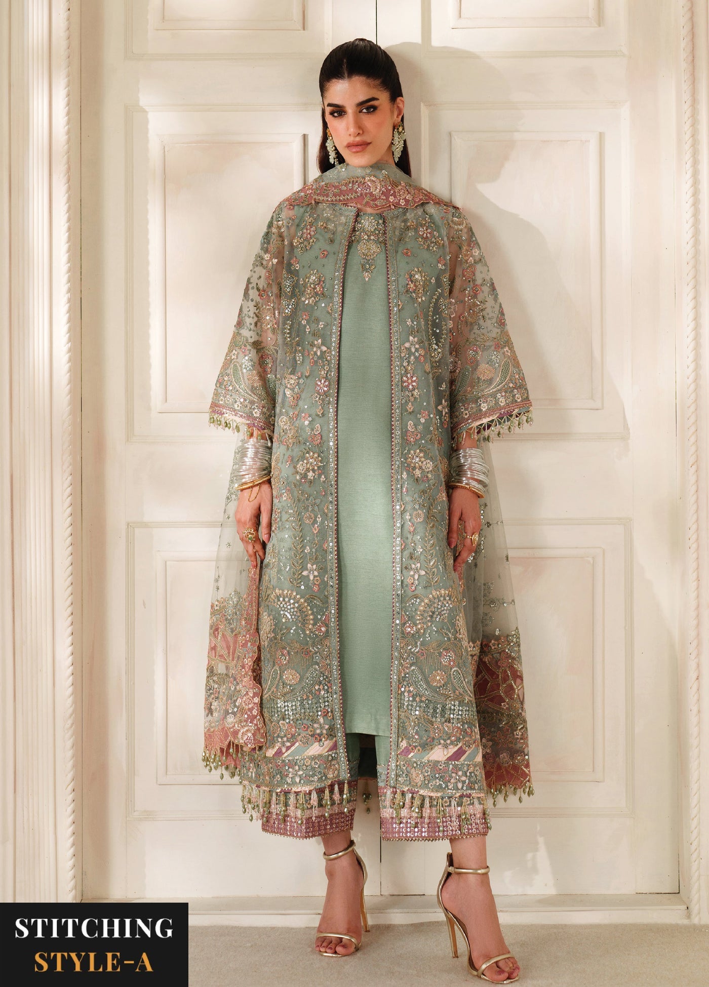 Chantelle by Baroque Unstitched Embroidered Organza 3 piece BQ25CF V14- D 06 - Formals Collection