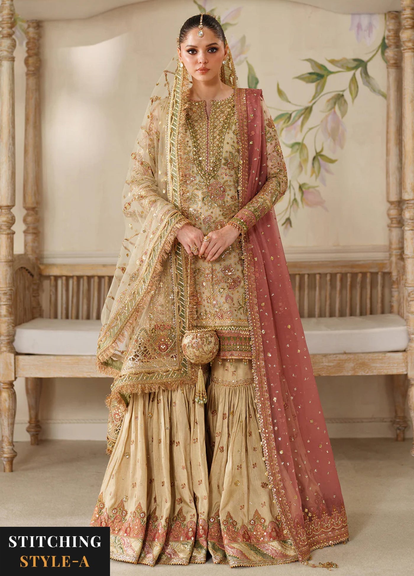 Chantelle by Baroque Unstitched Embroidered Organza 3 piece BQ25CF V14- D 02 - Formals Collection