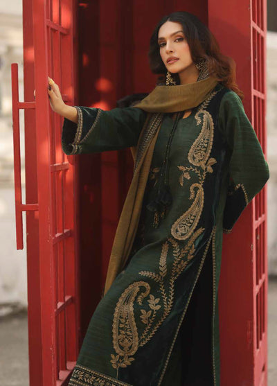 Charizma Signature Unstitched Embroidered Peach Leather 3 Piece CRZ25SP CSW5-07 - Winter Collection