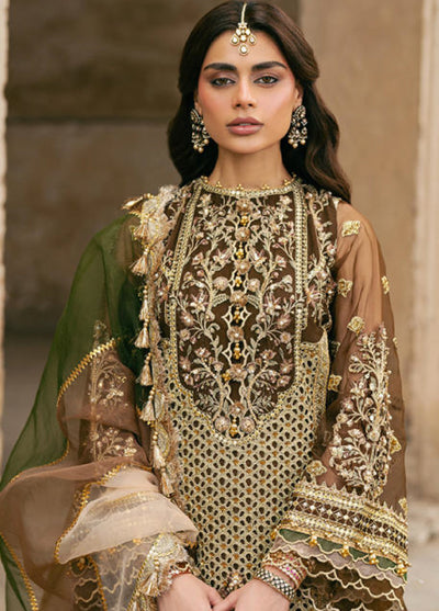 Zarlish Makhfi by Mohsin Naveed Ranjha Unstitched Embroidered Organza Suits 3 Piece MNR25ZM Tabeer - Festive Collection