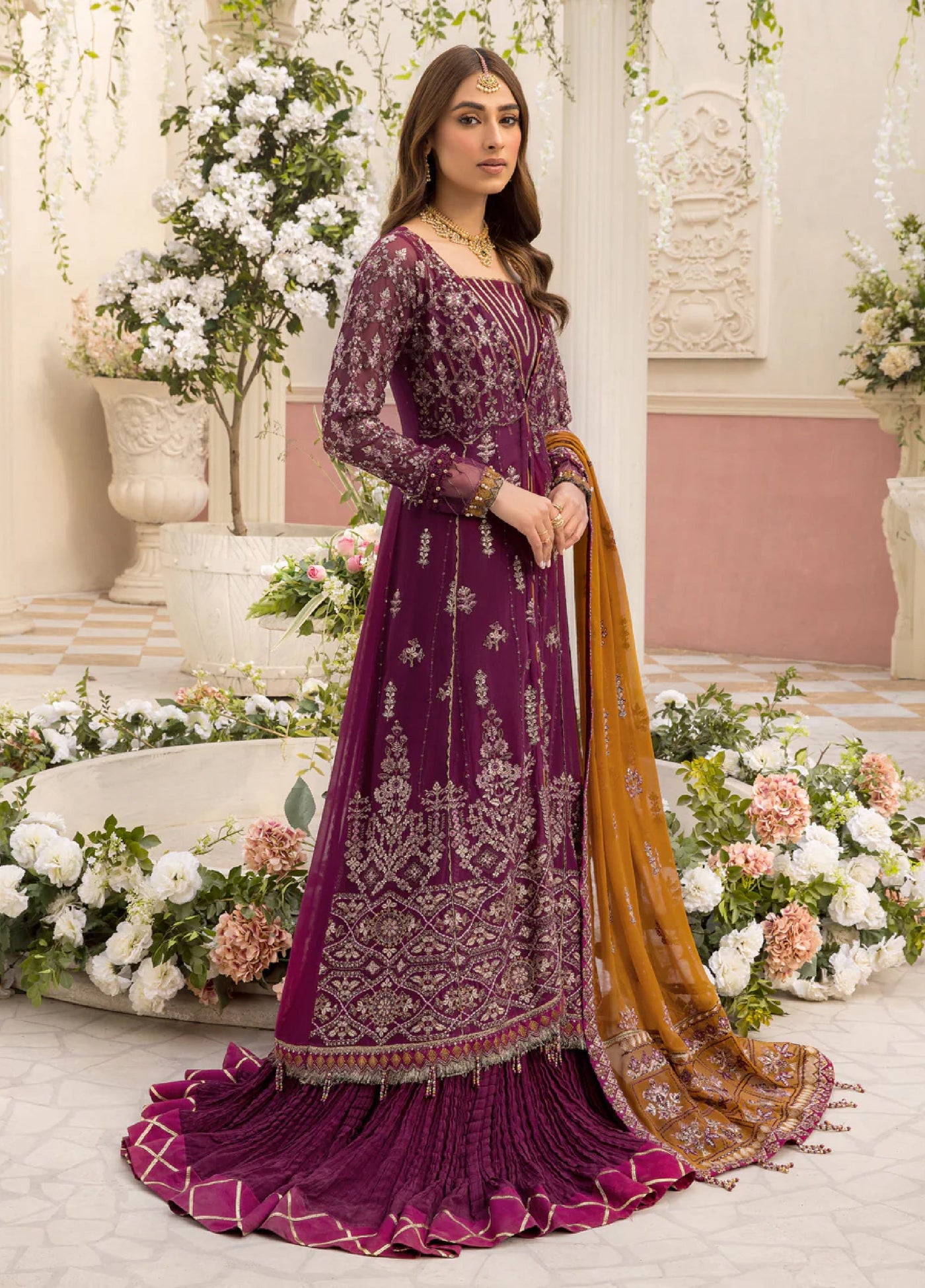 Xenia Formal Unstitched Luxury Chiffon Suits 3 Piece XE25FL Feeza - Formals Collection