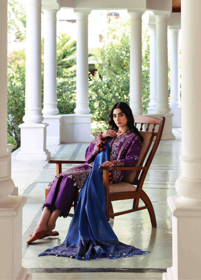 Amaris by Republic Womenswear Unstitched Luxury Shawl Khaddar Embroidered Suits 3 Piece RW25AS D-3 - Winter Collection