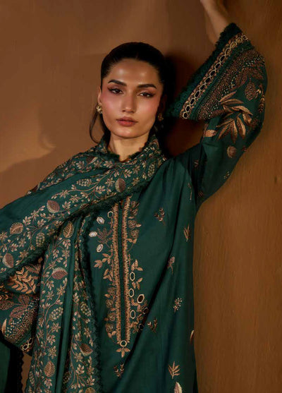 Sobia Nazir Unstitched Shawl Embroidered Khaddar 3 Piece SN25SW D-04 B - Winter Collection
