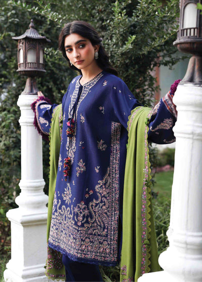 Amaris by Republic Womenswear Unstitched Luxury Shawl Khaddar Embroidered Suits 3 Piece RW25AS D-1 - Winter Collection