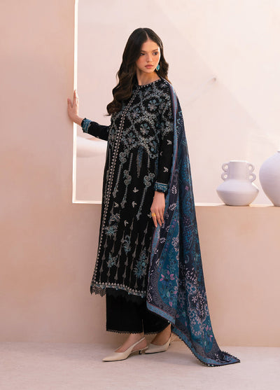 Rang e Khizaan by Xenia Unstitched Khaddar Embroidered Suits 3 Piece XE25SW D-08 SANIAH - Winter Collection