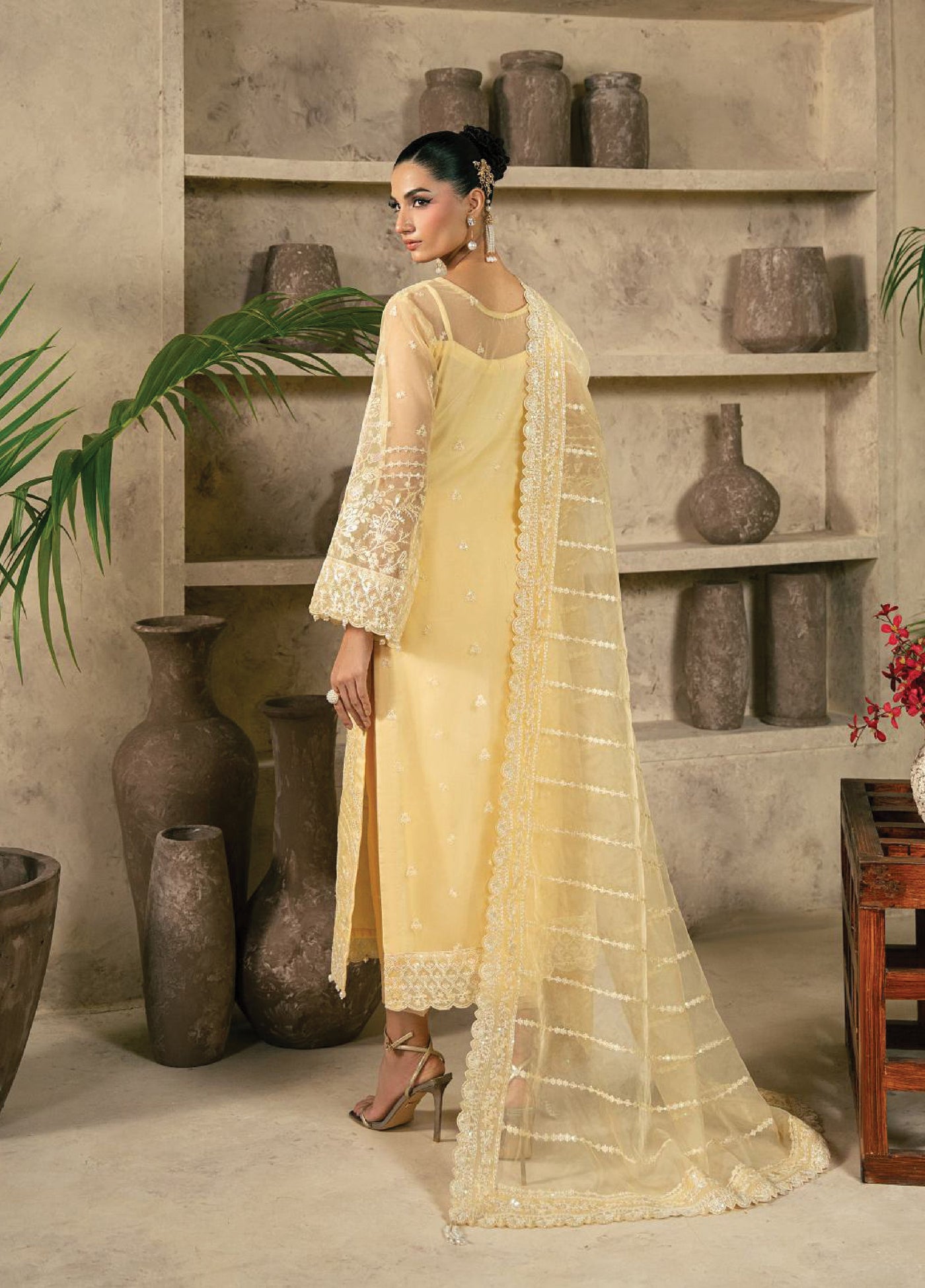 Azira by Gulaal Unstitched Luxury Embroidered Organza 3 piece GL25AF LFU-05 Aureva - Formals Collection