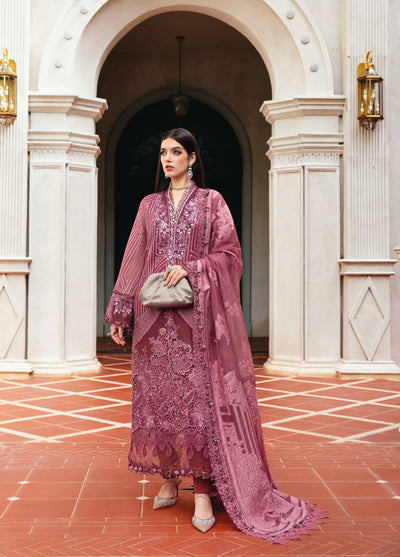 Luxe by Maria B Unstitched Embroidered Velvet 3 Piece MB25LW D4 - Winter Collection