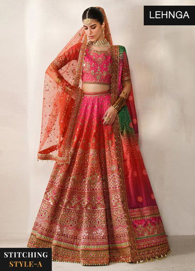 Chantelle by Baroque Unstitched Embroidered Raw Silk 3 piece BQ25CF V14- D 03 - Formals Collection