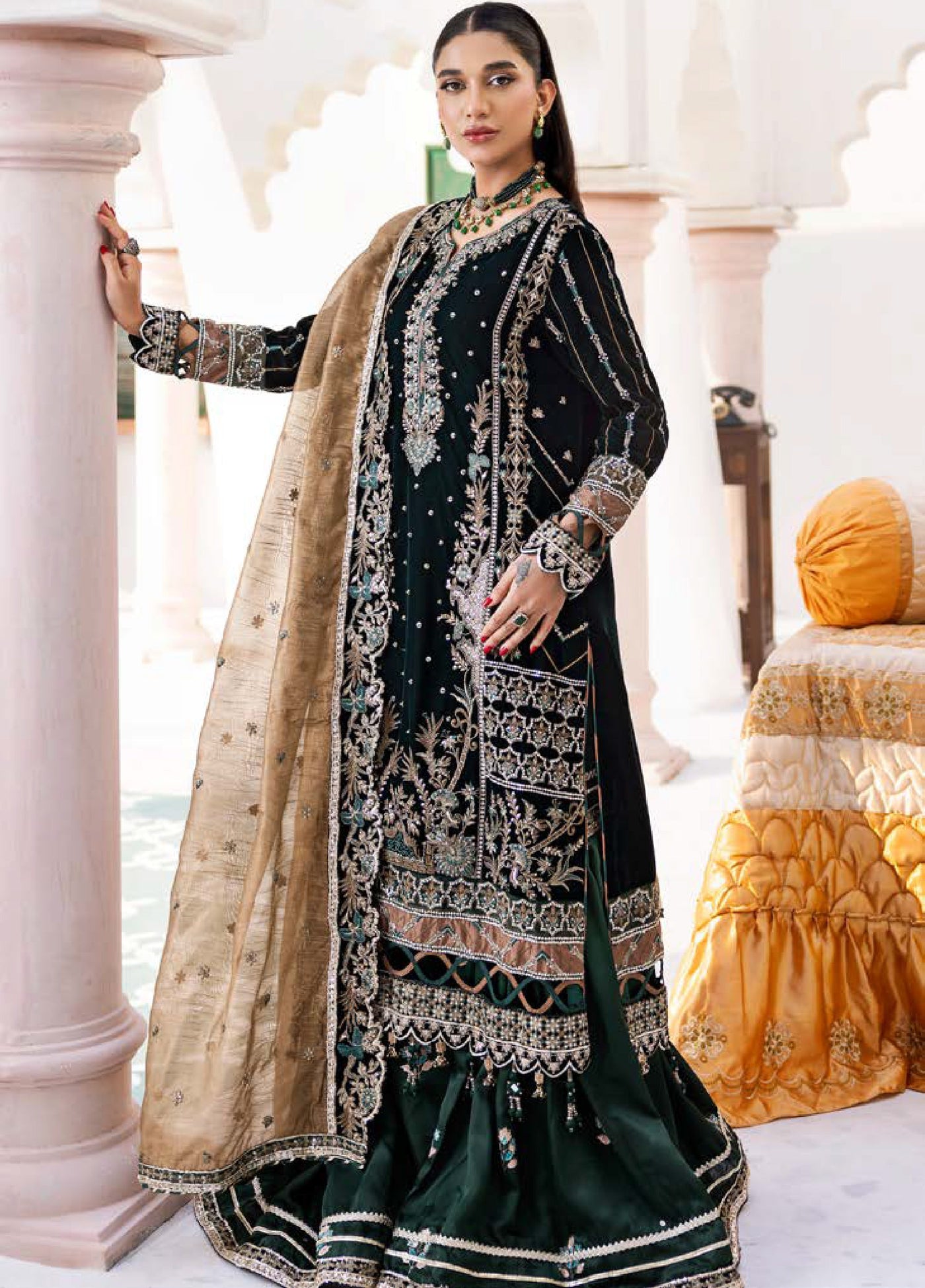 Andaz E Makhmal by Zebtan Unstitched Velvet ZB25 ZAM-05 - Festive Collection