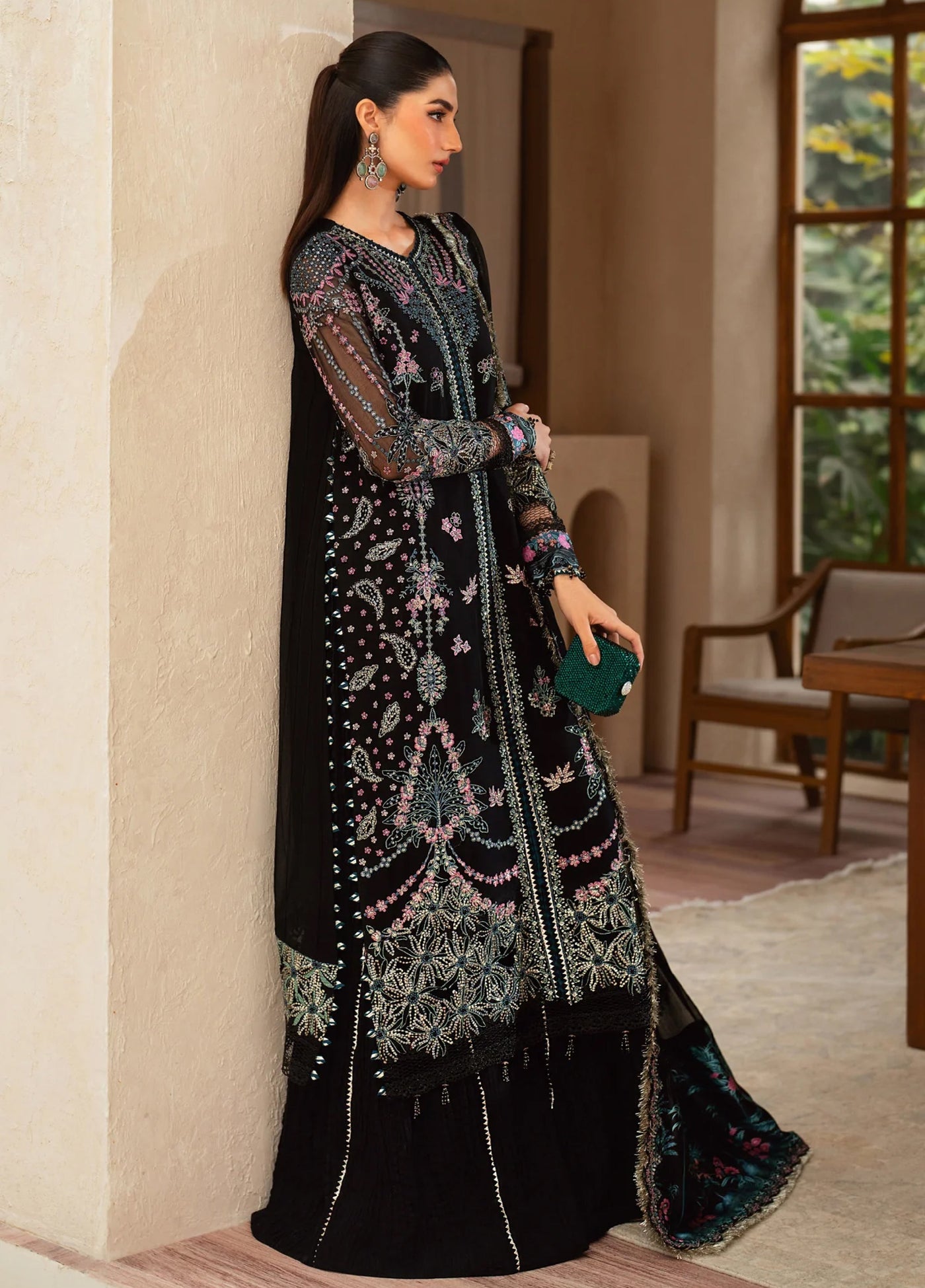 Xenia Formal Unstitched Luxury Chiffon Suits 3 Piece XE25FL Antiha - Formals Collection