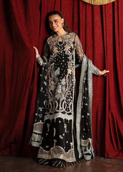 Darling by Mushq Unstitched Embroidered Net 4 Piece Suits MU25DW Malika - Wedding Collection