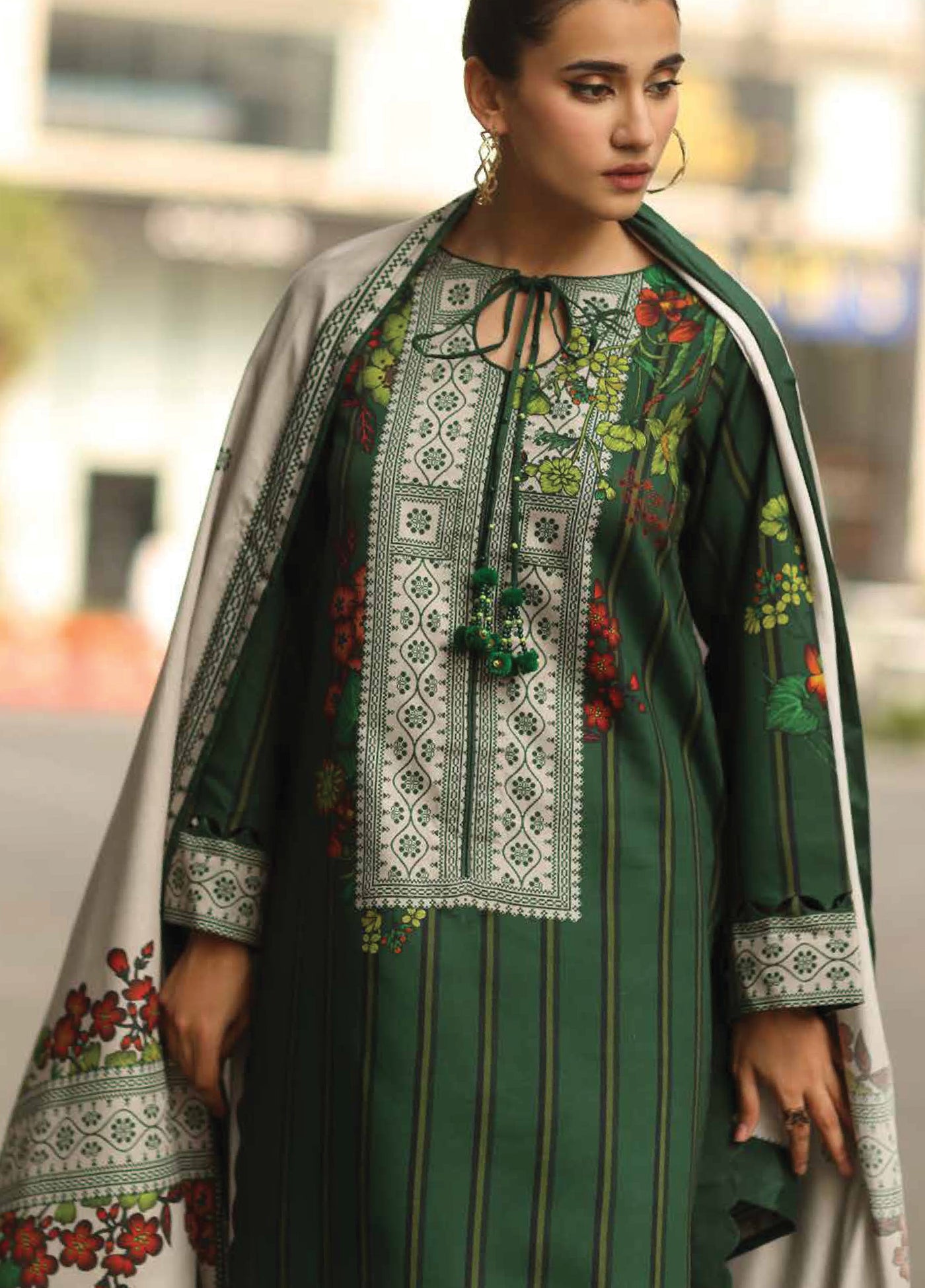 C Prints by Charizma Unstitched Linen Printed Suits 3 Piece CRZ25PL CPW5-26 - Winter Collection