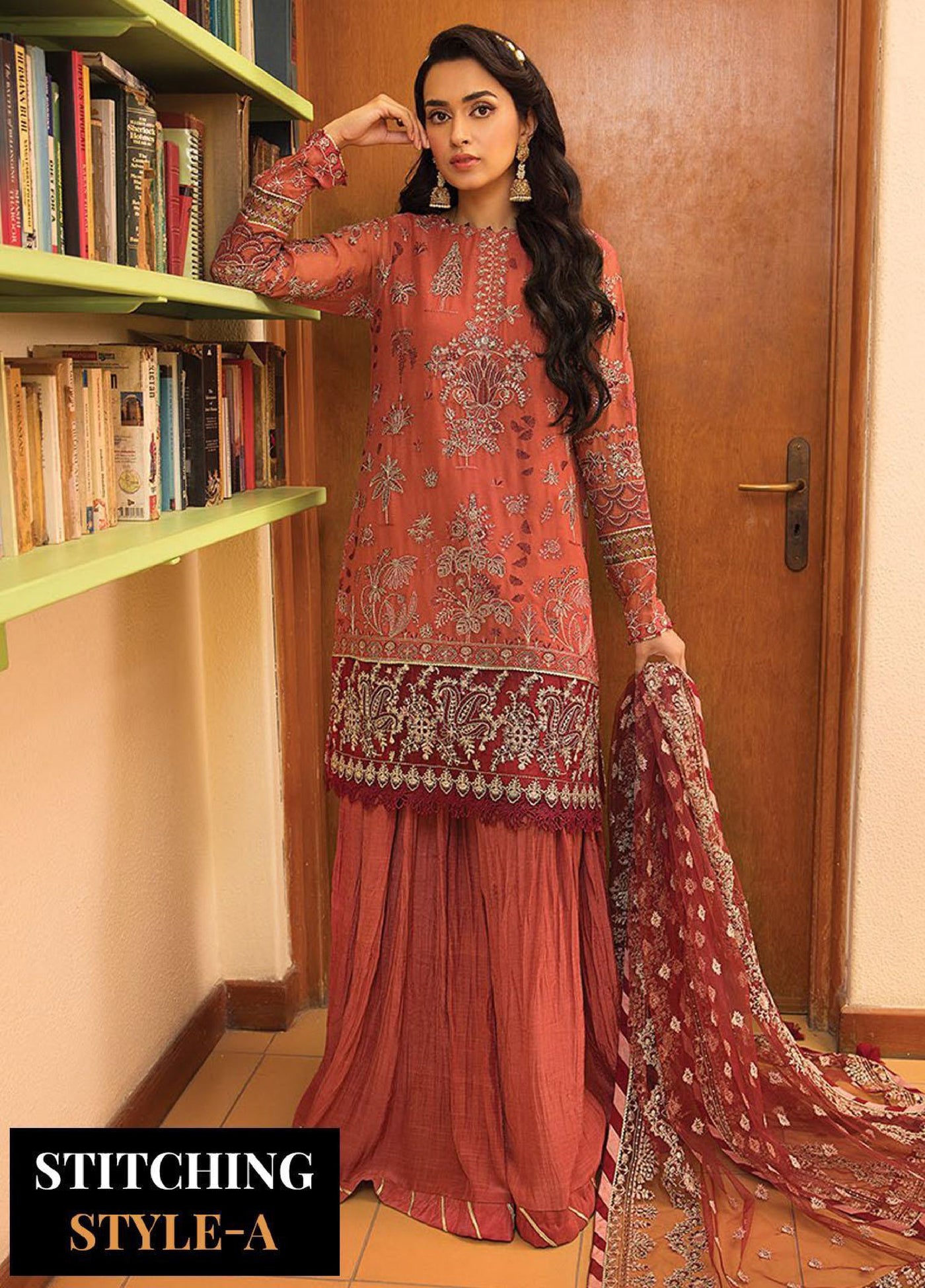 Xenia Formal Unstitched Luxury Chiffon Suits 3 Piece XE25FL Marie - Formals Collection