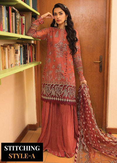 Xenia Formal Unstitched Luxury Chiffon Suits 3 Piece XE25FL Marie - Formals Collection