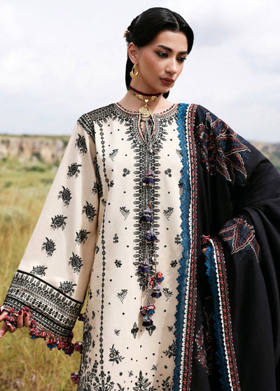 Hussain Rehar Embroidered Jacquard Suits Unstitched 3 Piece HRR25KW Dhanak - Winter Collection