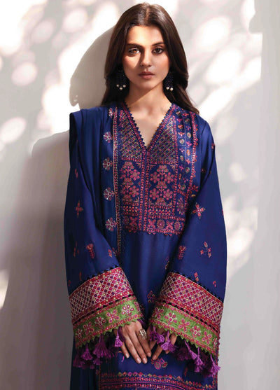 Amaris by Republic Womenswear Unstitched Luxury Shawl Karandi Embroidered Suits 3 Piece RW25AS D-10 - Winter Collection