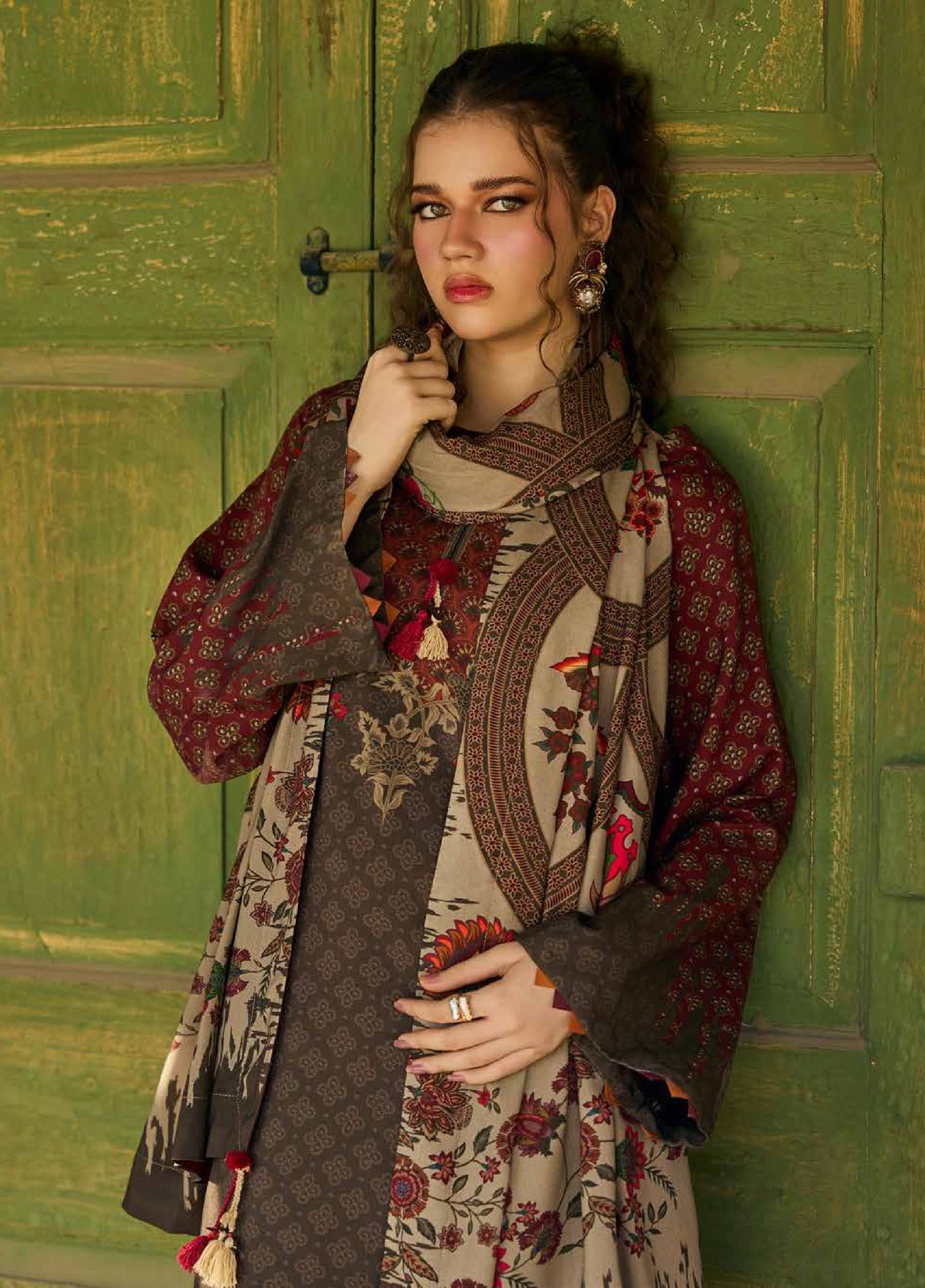 C Prints by Charizma Unstitched Linen Printed Suits 3 Piece CRZ25PL CPW5-21 - Winter Collection