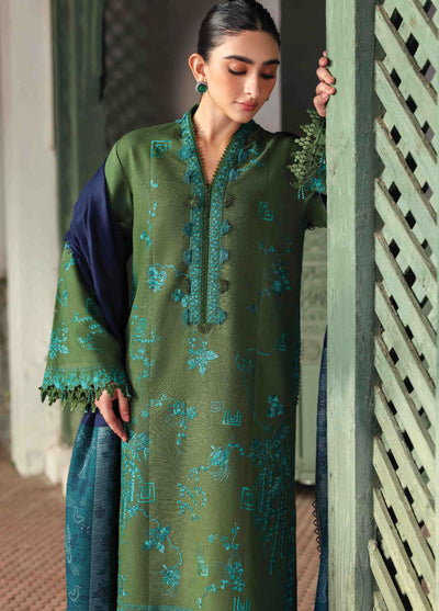 Amaris by Republic Womenswear Unstitched Luxury Shawl Khaddar Embroidered Suits 3 Piece RW25AS D-6 - Winter Collection