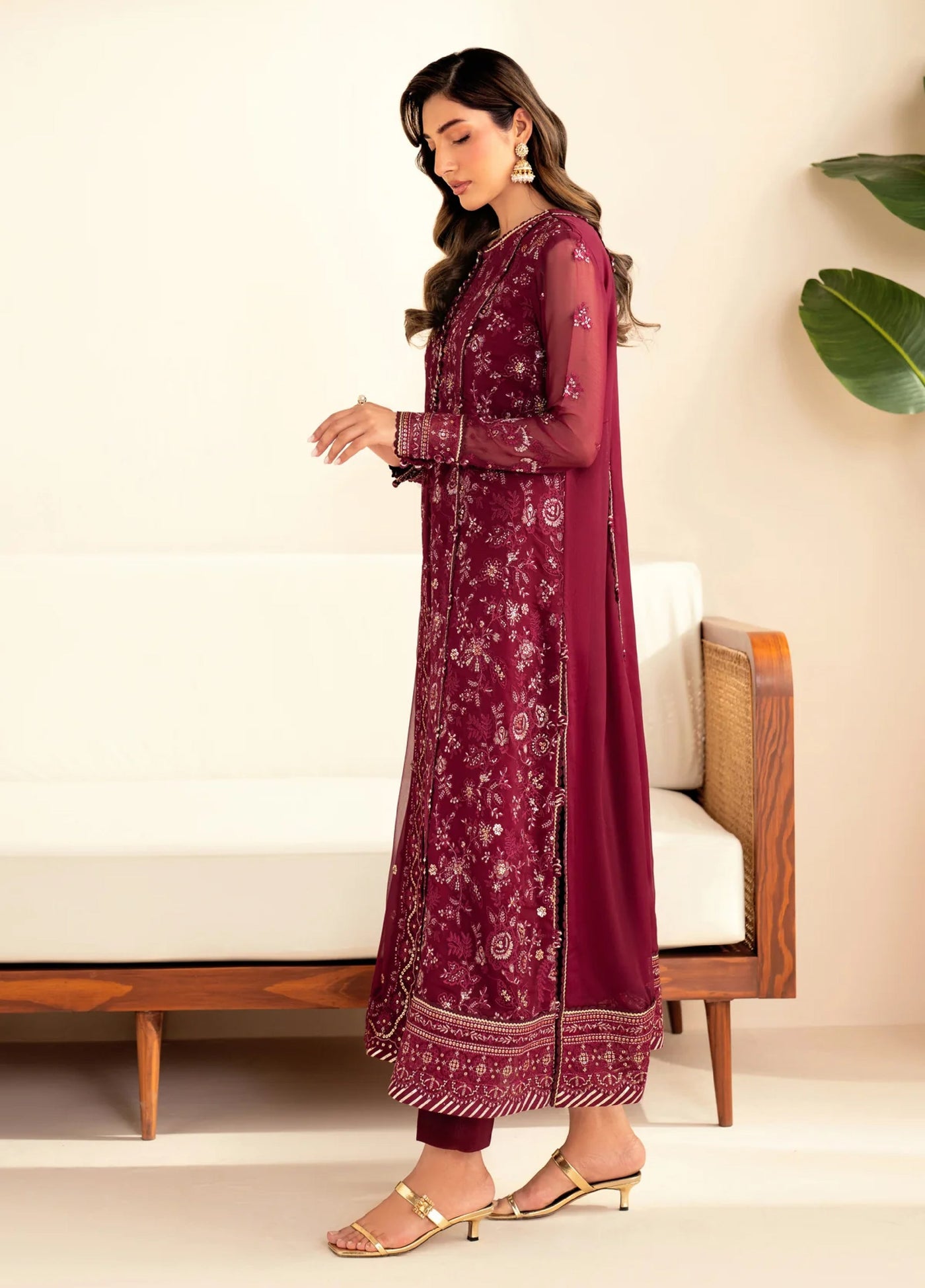 Xenia Formal Unstitched Luxury Chiffon Suits 3 Piece XE25FL Darya - Formals Collection