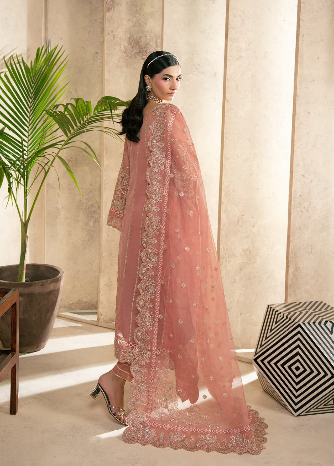 Azira by Gulaal Unstitched Luxury Embroidered Organza 3 piece GL25AF LFU-03 Zafeera - Formals Collection