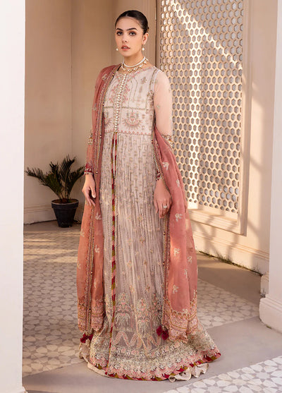 Xenia Formal Unstitched Luxury Net Suits 3 Piece XE25FL Shermina - Formals Collection