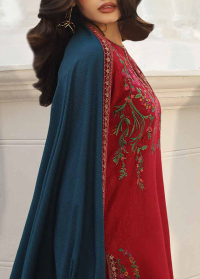 Charizma Signature Unstitched Embroidered Peach Leather 3 Piece CRZ25SP CSW5-02 - Winter Collection