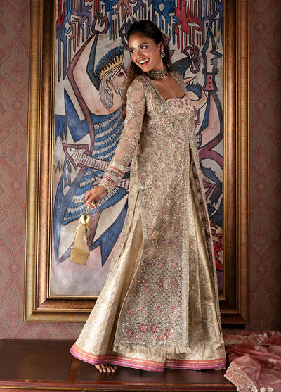 Darling by Mushq Unstitched Embroidered Organza 4 Piece Suits MU25DW Jhilmil - Wedding Collection