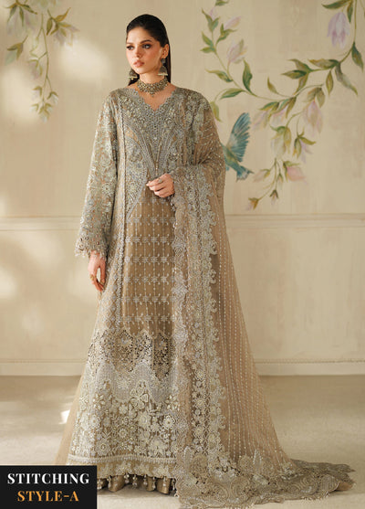 Chantelle by Baroque Unstitched Embroidered Organza 3 piece BQ25CF V14- D 08 - Formals Collection